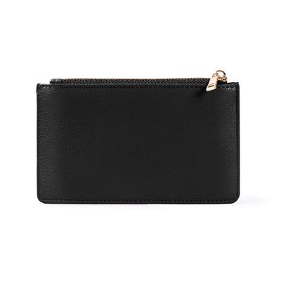 Cartera tarjetero con cremallera PU