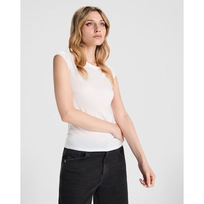 Camiseta mujer entallada manga corta