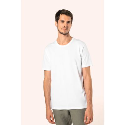 Camiseta algodón cuello redondo hombre