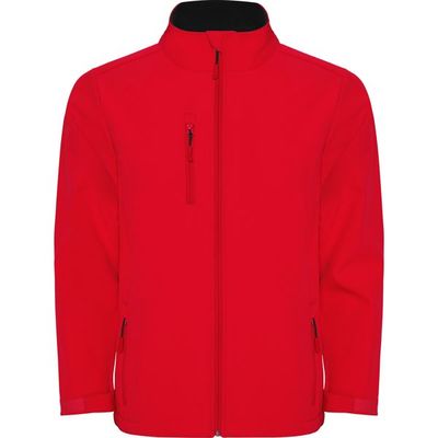 Cazadora Softshell con cremallera invertida Rojo 2Xl