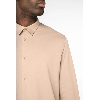 Camisa punto jersey algodón