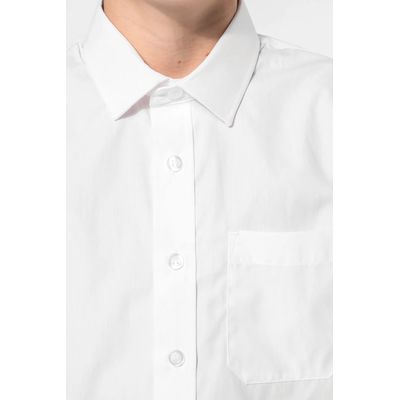 Camisa popelina de manga larga para niños