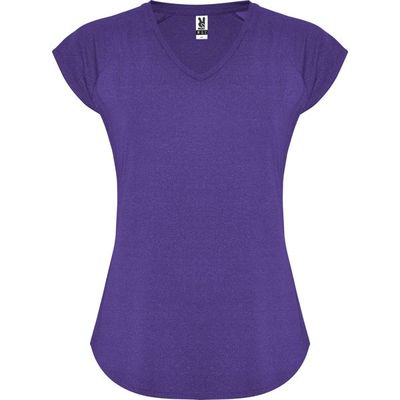 Camiseta Técnica Mujer Entallada Violet Chiné Xl
