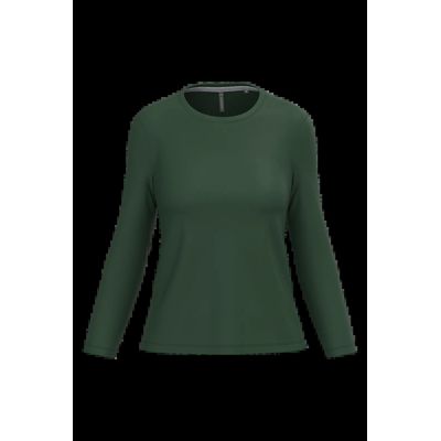 Camiseta algodón de manga larga mujer Forest Green M