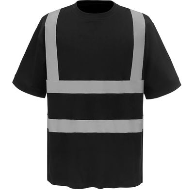 Camiseta alta visibilidad reflectante Black Xl