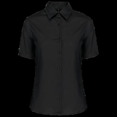Camisa de mujer sin arrugas Black Xs