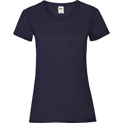 Camiseta entallada mujer 100% algodón Navy Xxl