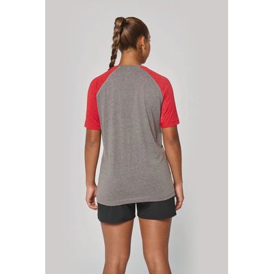 Camiseta bicolor Cuello redondo