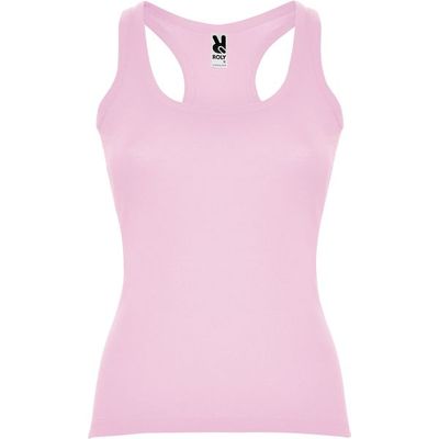 Camiseta entallada estilo nadadora Rosa Claro Xl