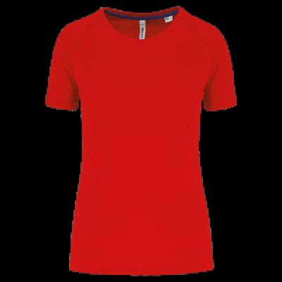 Camiseta deporte corte recto Red S