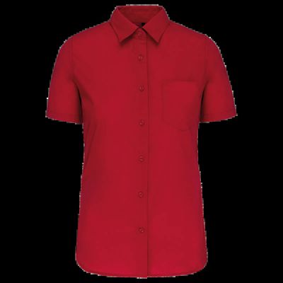Camisa easy care manga corta mujer Classic Red M