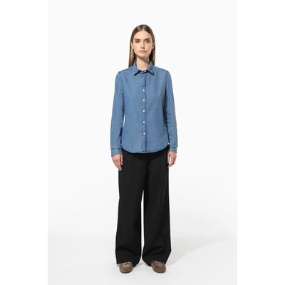 Camisa Denim algodón para mujer