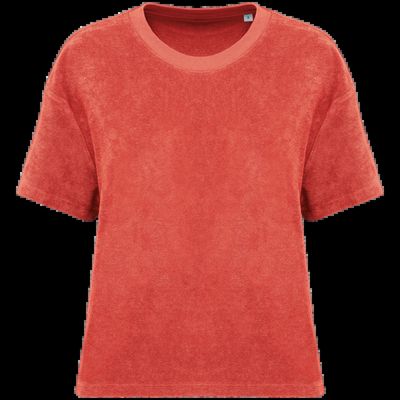 Camiseta de rizo para mujer corte oversize Paprika Xs