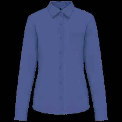 Camisa popelina polialgodón mujer Cobalt Blue 3Xl