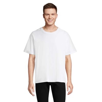 Camiseta oversize de algodón reciclado Blanco L