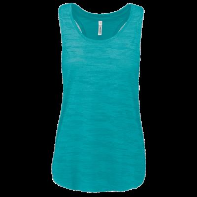 Camiseta tirantes holgada deporte mujer Light Turquoise Xs