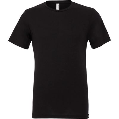 Camiseta cuello redondo manga corta Solid Black Triblend Xl