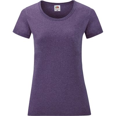Camiseta entallada mujer 100% algodón Heather Purple L