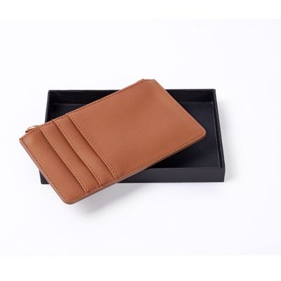 Cartera tarjetero con cremallera PU