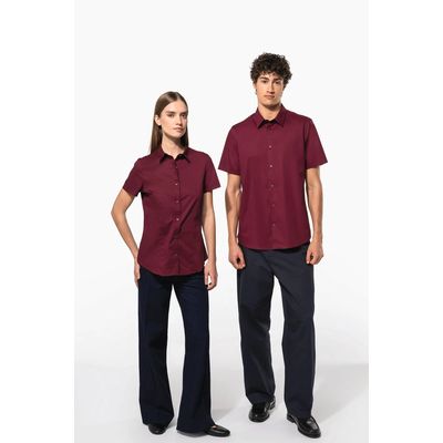 Camisa cómoda manga corta mujer
