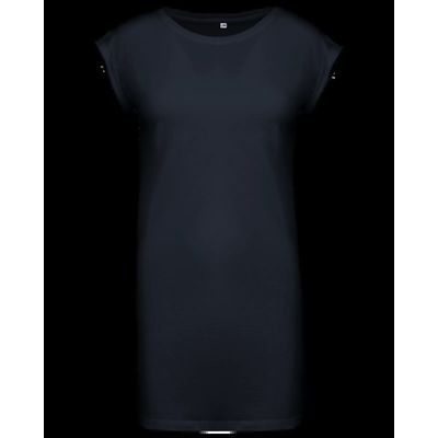 Camiseta vestido mujer algodón Navy L/Xl