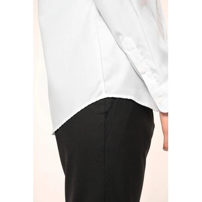 Camisa sarga manga larga chica