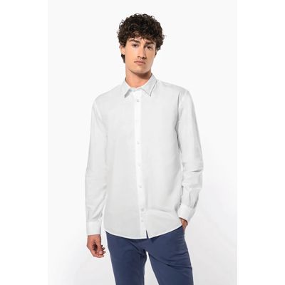 Camisa tejido oxford de manga larga