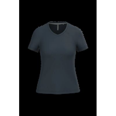 Camiseta de manga corta cuello pico mujer Navy 3Xl