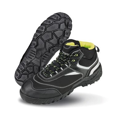 Calzado de seguridad Botas de montaña Black / Silver 6 Uk