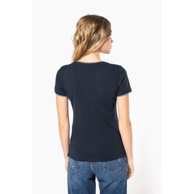 Camiseta de punto piqué mujer
