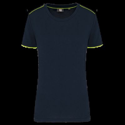Camiseta mujer antibolitas Navy / Fluorescent Yellow S