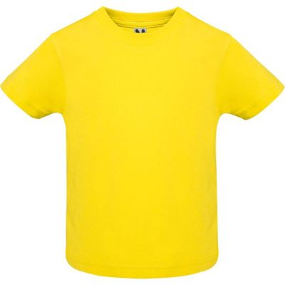 Camiseta de bebé manga corta Amarillo 6 Meses