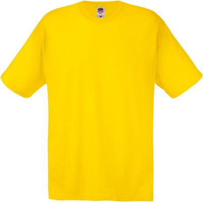 Camiseta niños algodón cuello redondo Yellow 12/13 Ans
