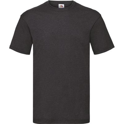 Camiseta hombre algodón cuello redondo Dark Heather Grey M