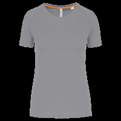 Camiseta deporte corte recto Fine Grey M