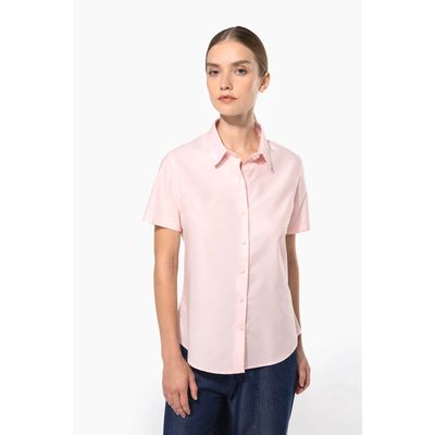 Camisa oxford mujer manga corta
