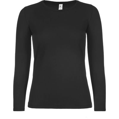 Camiseta clásica manga larga mujer Black Xxl