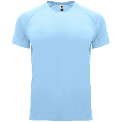Camiseta técnica manga corta cuello redondo Celeste Xl