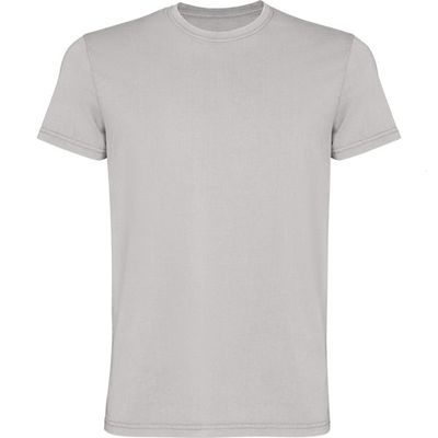 Camiseta de algodón lavado ácido de hombre Gris Piedra Lavado Xl