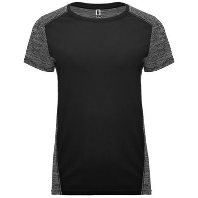 Camiseta Técnica Mujer Doble Tejido Bicolor Negro/Negro Vigore S
