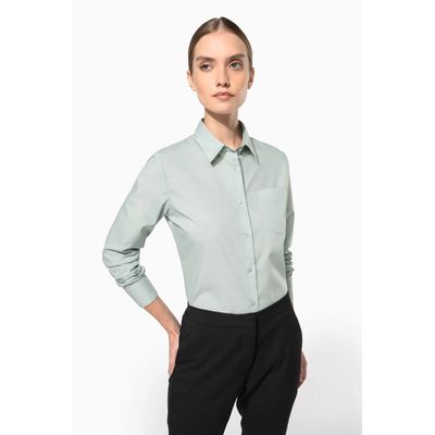 Camisa popelina polialgodón mujer
