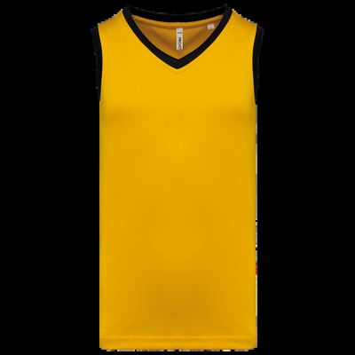 Camiseta de baloncesto para hombre Sporty Yellow / Black Xxl