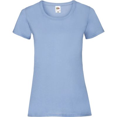 Camiseta entallada mujer 100% algodón Sky Blue Xs