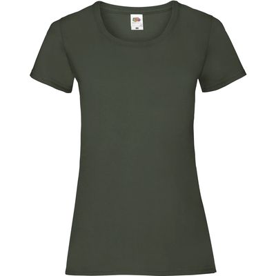 Camiseta entallada mujer 100% algodón Bottle Green L