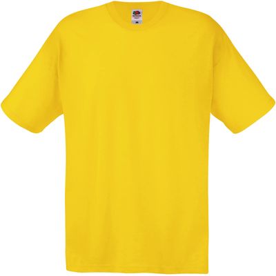 Camiseta algodón cuello redondo Yellow L