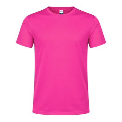 Camiseta técnica adulto de varios colores con diseño en espalda y mangas transpirable Fucsi Xl