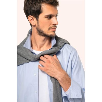 Camisa popelina algodón hombre
