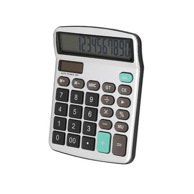 Calculadora Aluminio Solar/Pila 12dígitos
