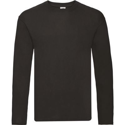 Camiseta Básica manga larga algodón Black 3Xl