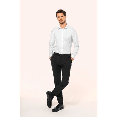 Camisa sarga manga larga